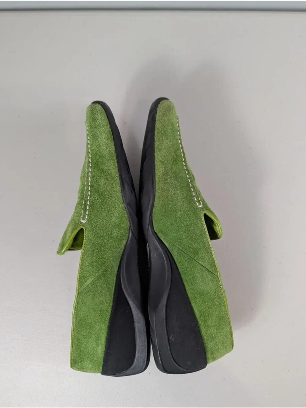 Porsche Design suede green loafer's men's size 7.5